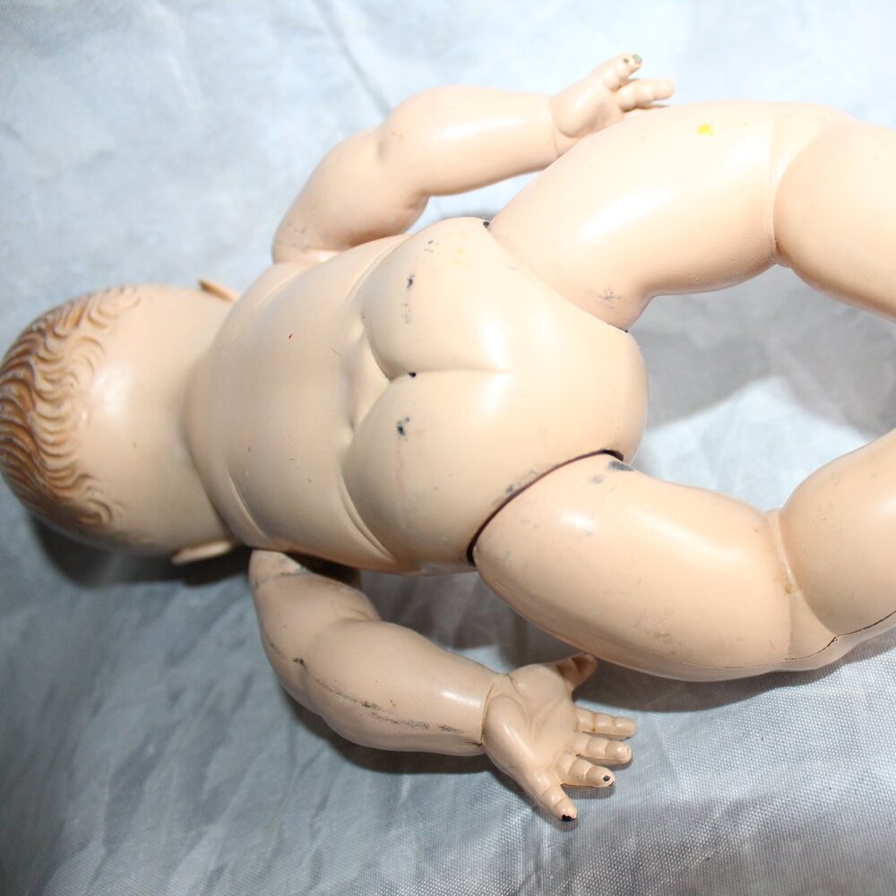 Vintage Composite Jointed Side Glancing Open Mouth 10.5" Baby Doll - Picture 13 of 15